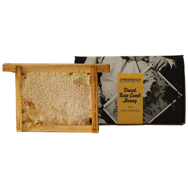 j friend Frame Uncut Raw Comb Honey (380g net)