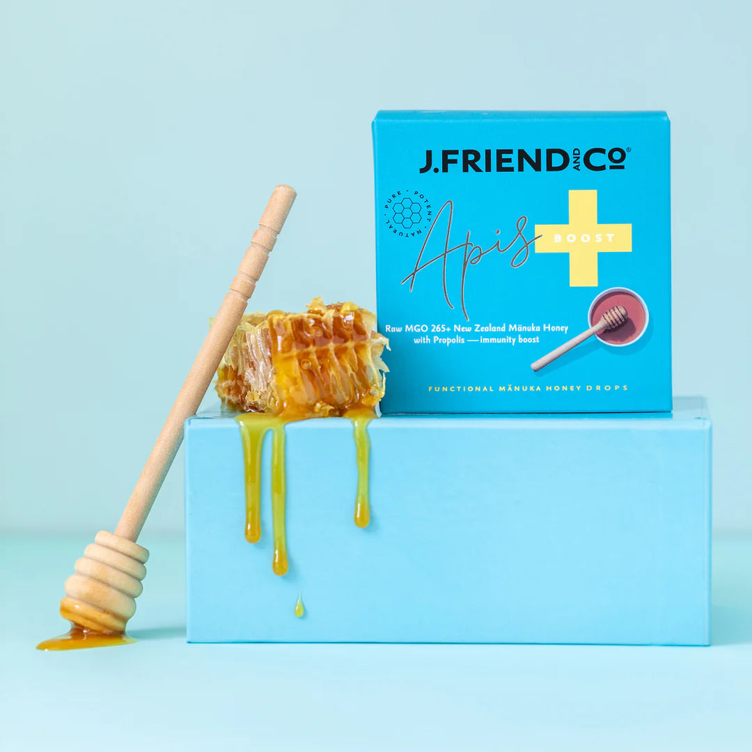 J. Friend Honey Pure Honey Lemon and Ginger Drop - Boost
