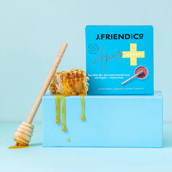 J. Friend Honey Pure Honey Lemon and Ginger Drop - Boost