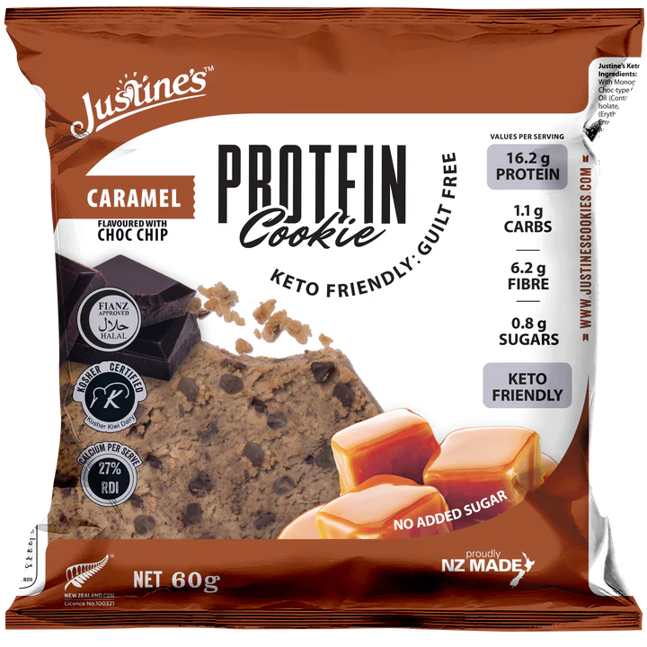 Justine's Keto Friendly Choc Chip Protein Cookie 60g