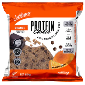 Justine's Keto Orange Dark Choc Chip Keto Protein Cookie 60g