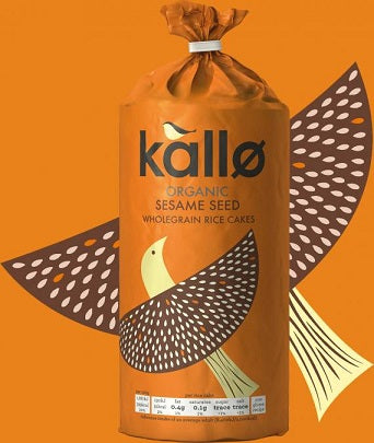 Kallo Organic Sesame Seed Wholegrain Rice Cakes 130gm