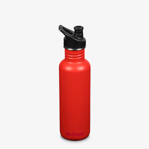 Klean Kanteen Classic Water Bottle w Sport Cap 800ml - Tiger Lily