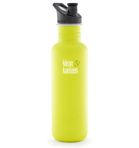 Klean Kanteen Classic Water Bottle w Sport Cap 800ml - Green Apple - 10% off