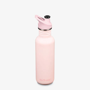 Klean Kanteen Classic Water Bottle w Sport Cap 800ml - Heavenly Pink - 10% off