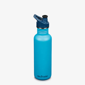 Klean Kanteen Classic Water Bottle w Sport Cap 800ml - Hawaiian Blue - 10% off