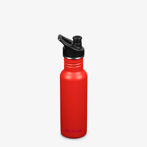 Klean Kanteen Classic Water Bottle w Sport Cap 532ml - Tiger Lily - 10% off