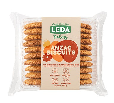 Leda Cookies ANZAC Biscuit 250g pack.