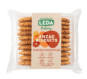 Leda Cookies ANZAC Biscuit 250g pack.