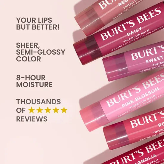 Burt's Bees Tinted Lip Balm Pink Blossom
