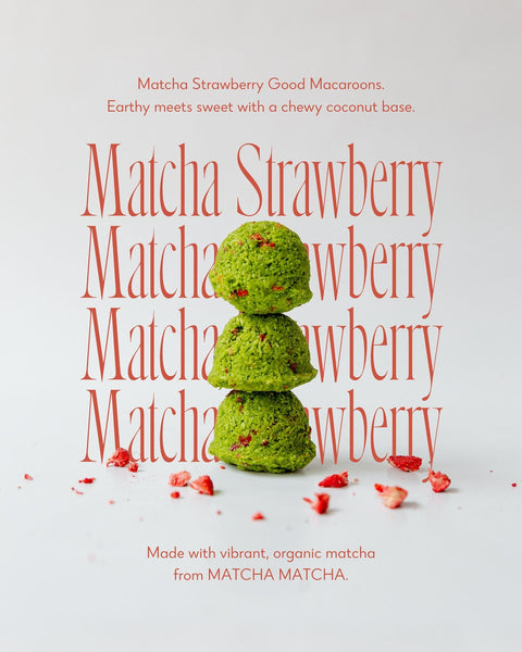 Little Bird Good Macaroons Matcha Strawberry