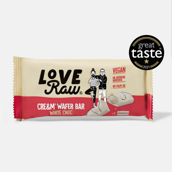 Love Raw White Choc Cre&m® Wafer x2 (45gm)