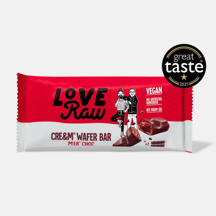 Love Raw M:lk® Choc Cre&m® Wafer Bars x2