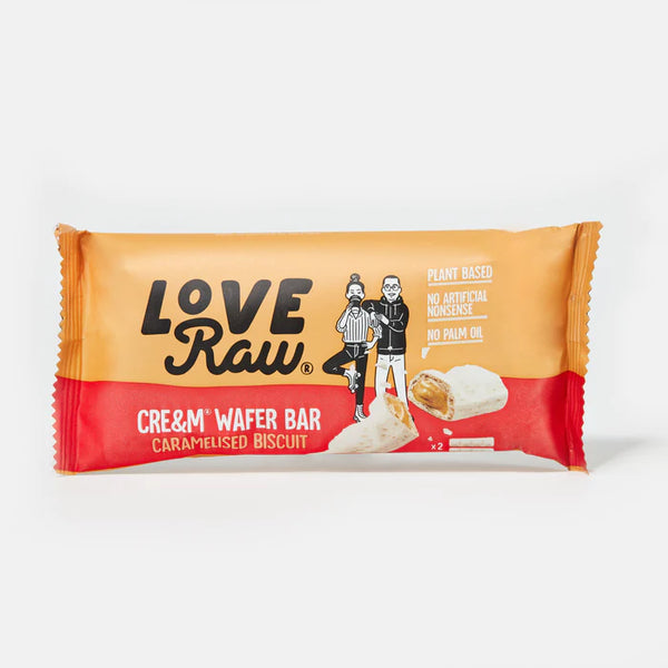 Love Raw Caramelised Biscuit Cre&m® Wafer Bars x2 (45gm)