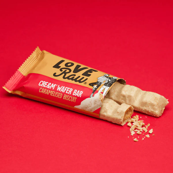 Love Raw Caramelised Biscuit Cre&m® Wafer Bars x2 (45gm)