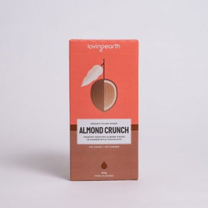 Loving Earth Choc Bar Almond Crunch Chocolate 80gm