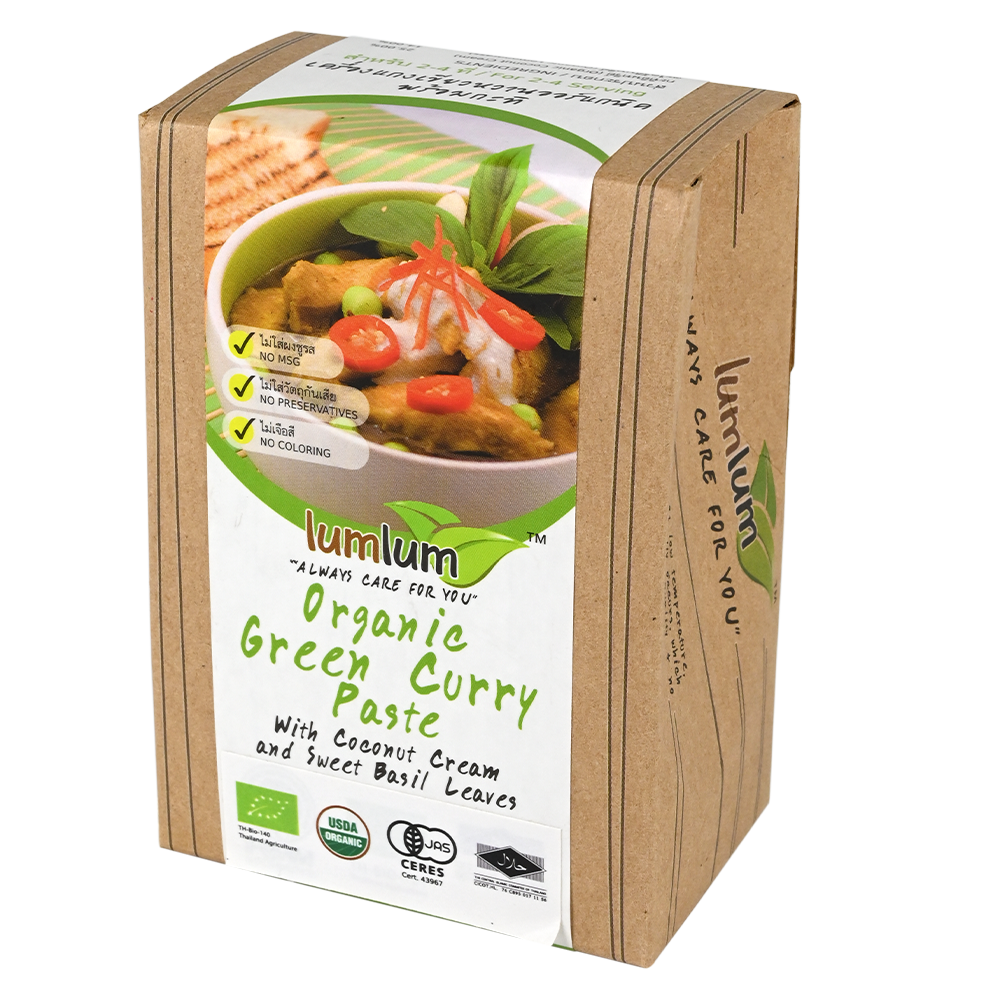 lumlum Organic Green Curry Paste with Coconut Milk & Sweet Basil Leaves