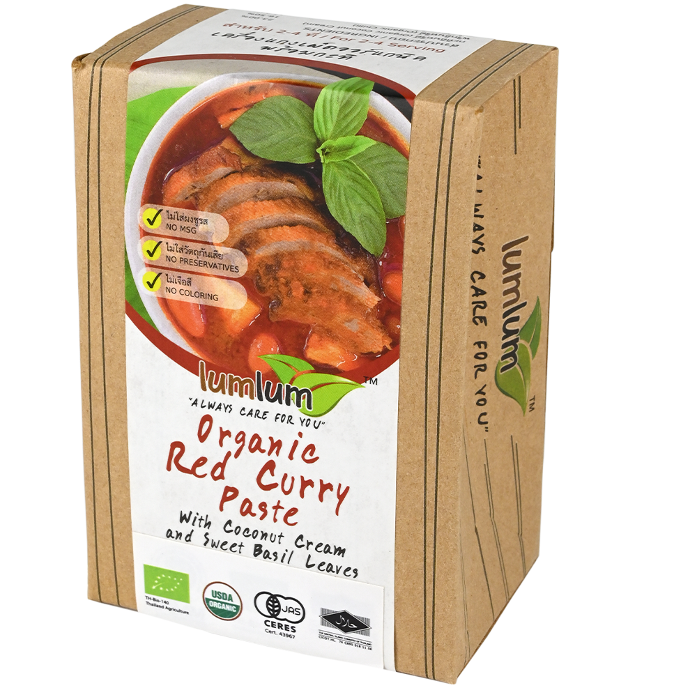 lumlum Organic Red Curry Paste with Coconut Milk & Sweet Basil Leaves