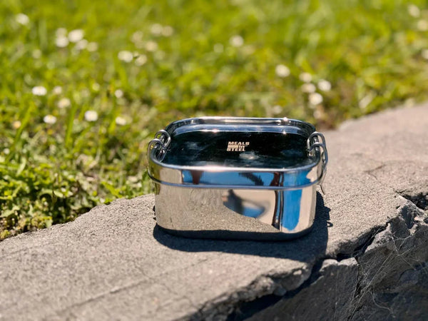 Meals In Steel Square Leak Proof Airtight Lunch Box