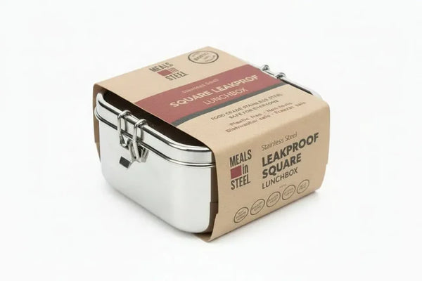 Meals In Steel Square Leak Proof Airtight Lunch Box