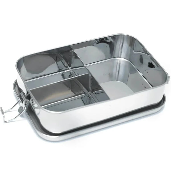 Meals In SteelLarge Leakproof Rectangular Lunchbox | Stainless Steel | 1400ml Bento Box