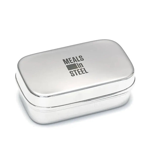 Meals In Steel Stainless Steel Small Snack Box - 10x6x4cm