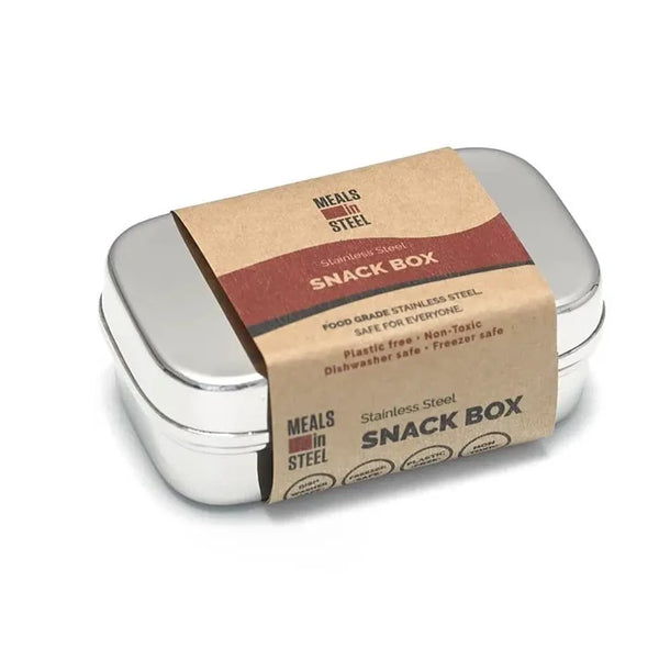 Meals In Steel Stainless Steel Small Snack Box - 10x6x4cm