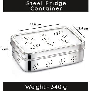 Meals In Steel Stainless Steel Rectangle Fridge Breathable Container - 10% off