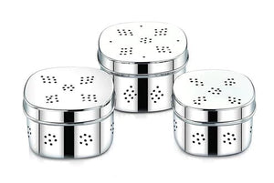 Meals In Steel Stainless Steel Square Fridge Breathable Container