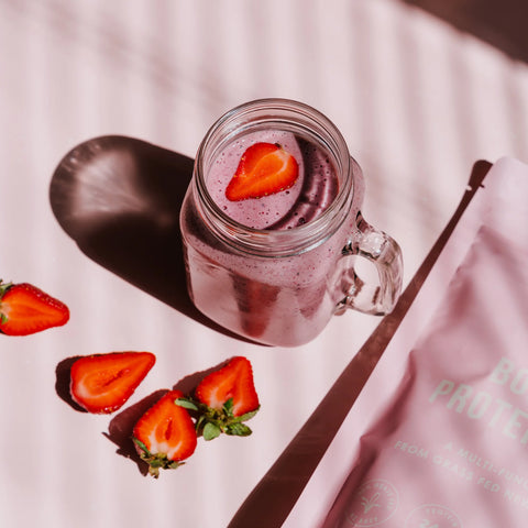 Mitchells Bone Broth Protein Single Serve Sachet (Real Strawberry) 30gm