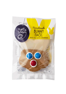 Molly Woppy Bunny Face Choc Topped Gingerbread 44g