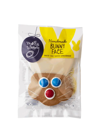 Molly Woppy Bunny Face Choc Topped Gingerbread 44g