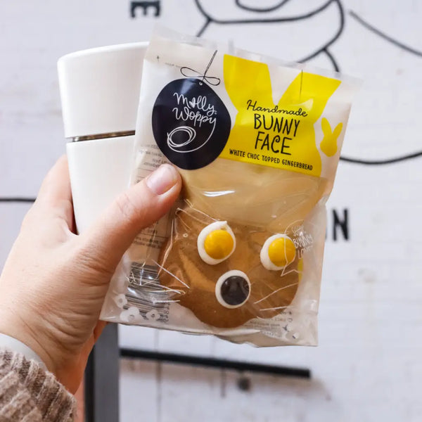 Molly Woppy Bunny Face Choc Topped Gingerbread 44g