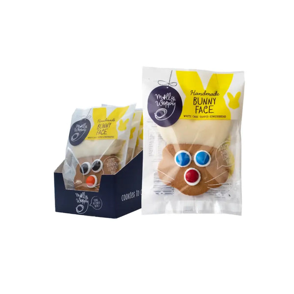 Molly Woppy Bunny Face Choc Topped Gingerbread 44g