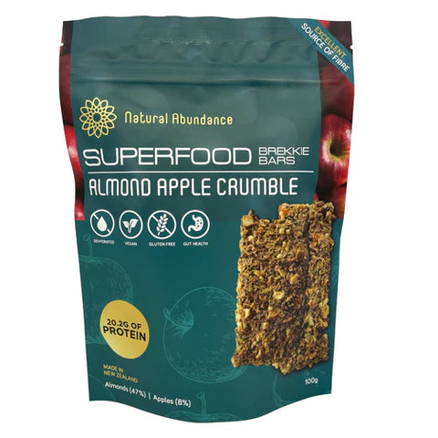Natural Abundance Brekkie Bars - Almond Apple Crumble 100g