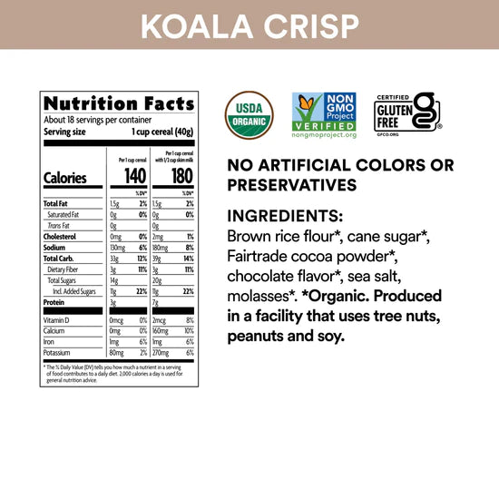 Nature's Path Envirokidz KOALA CRISP CEREAL Eco Pack 725gm