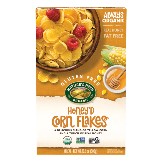 Nature's Path Honey’d Corn Flakes Cereal 300gm