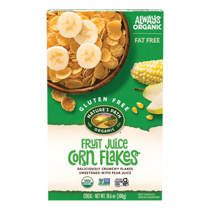 Nature's Path Corn Flakes Cereal - fruit juice sweetened. 300gm