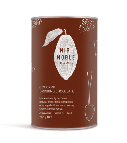 Nib and Noble 65% Cacao Organic Drinking Chocolate 200gm