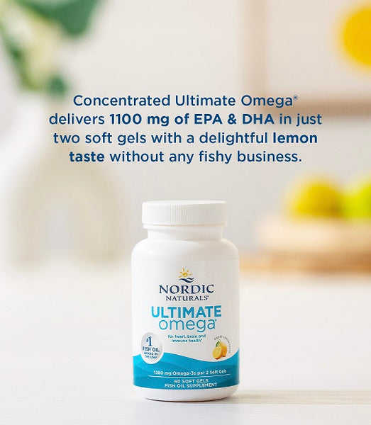 Nordic Naturals Ultimate Omega Lemon 60softgels