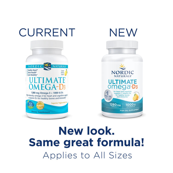 Nordic Naturals Ultimate Omega-D3 Lemon 60s/gels