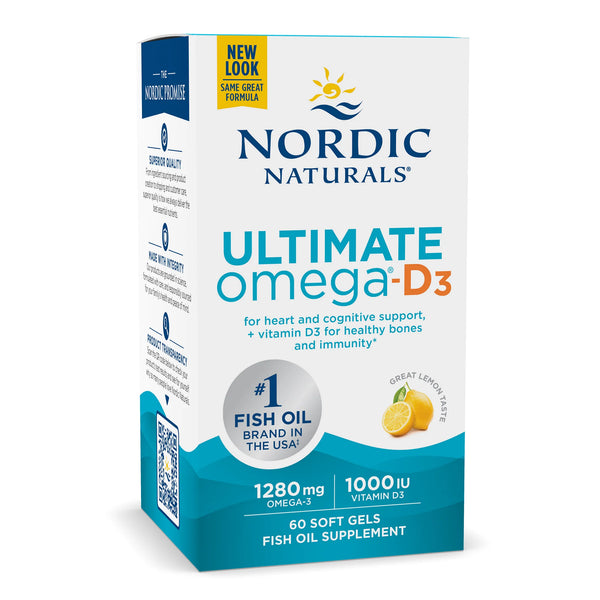 Nordic Naturals Ultimate Omega-D3 Lemon 60s/gels