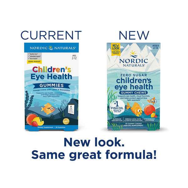 Nordic Naturals Children's Eye Health Gummy Chews Strawberry Lemonade 30gummies