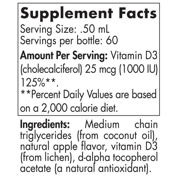 Nordic Naturals Plant-Based Vitamin D3 Liquid 30ml