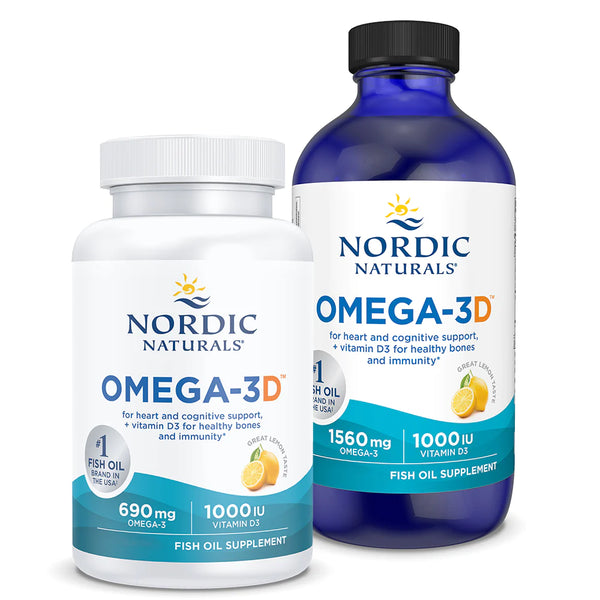 Nordic Naturals Omega-3D Lemon 60softgels