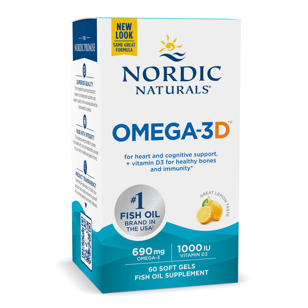 Nordic Naturals Omega-3D Lemon 60softgels