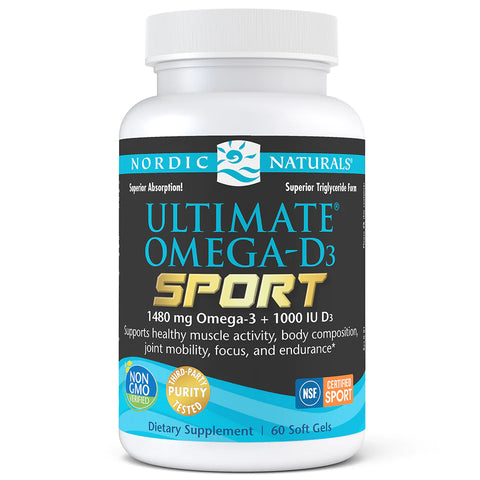 Nordic Naturals Ultimate Omega-D3 Sport Lemon 60softgels