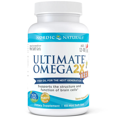 Nordic Naturals Ultimate Omega 2X TEEN Strawberry 60softgels