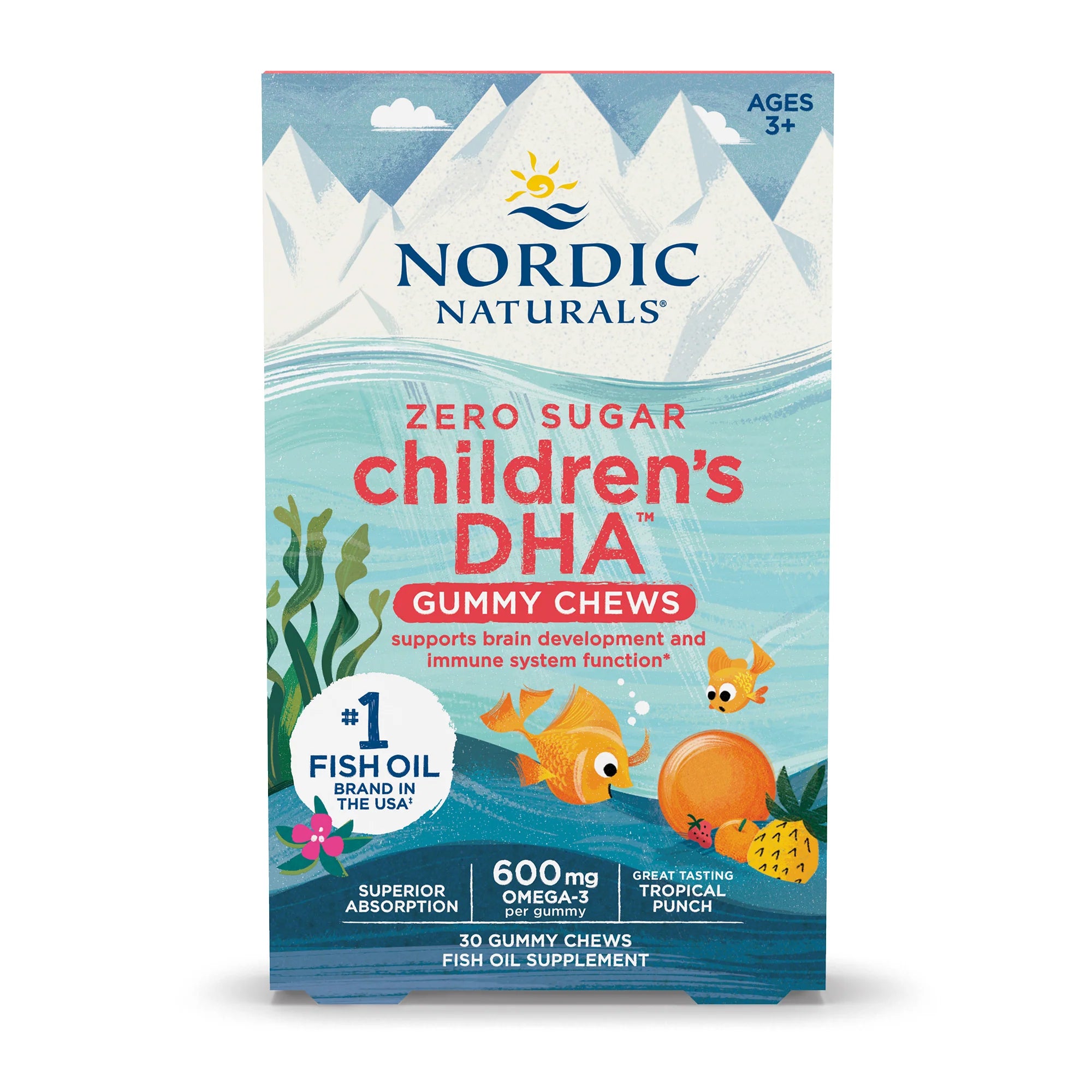 Nordic Naturals Children’s DHA Gummy Chews Tropical Punch 30gummies