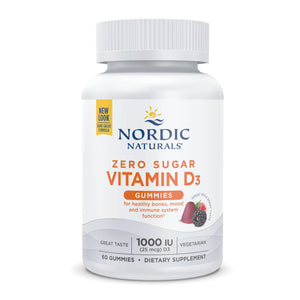Nordic Naturals Zero Sugar Vitamin D3 Gummies 60gummies